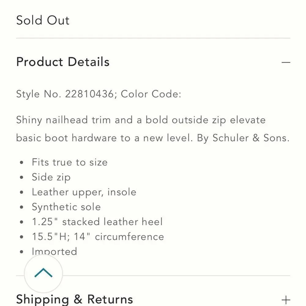 Anthropologie Schuler & Sons Brass Tracks Leather Boots